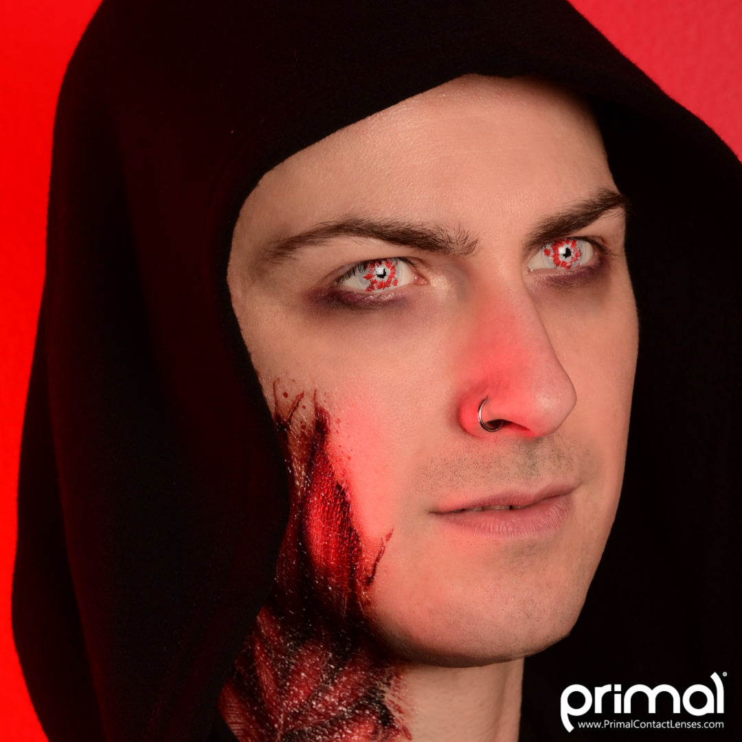 Shatter Red and Black - Primal Contact Lenses