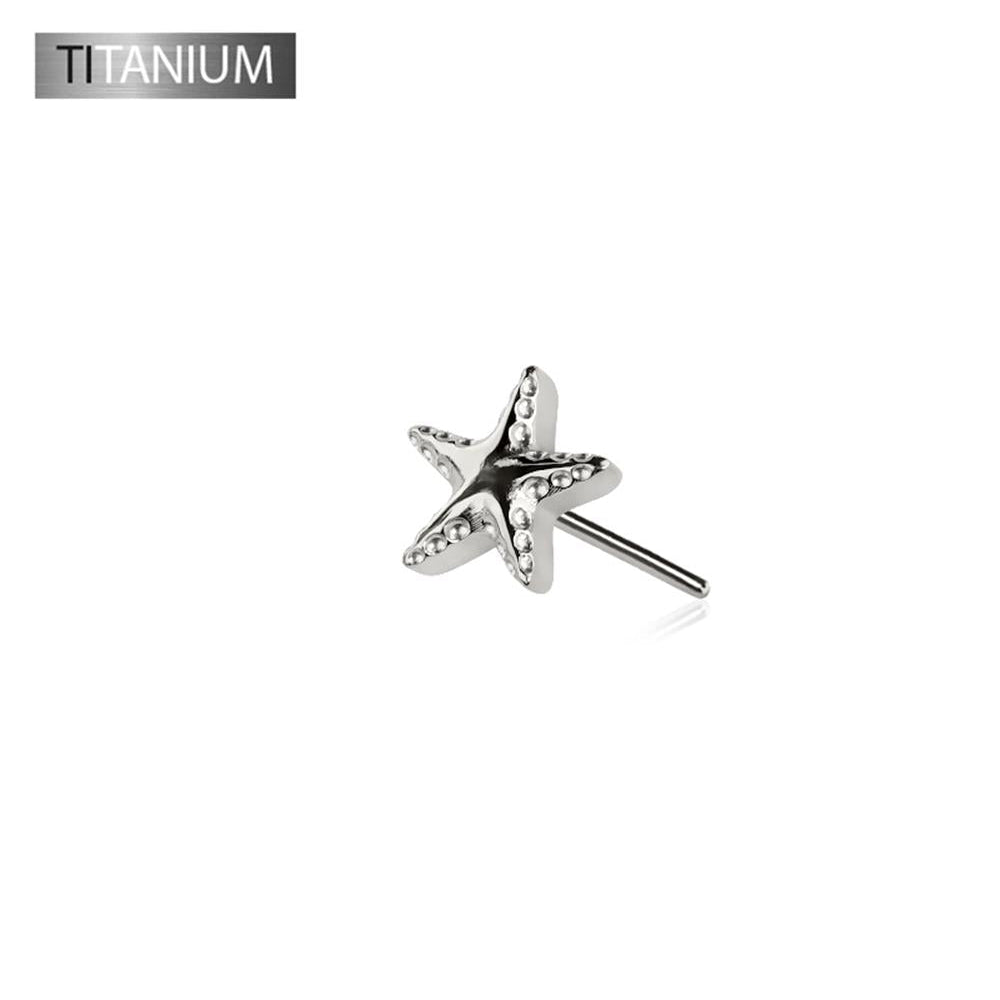 Premium G23 Titanium Textured Starfish Threadless Top