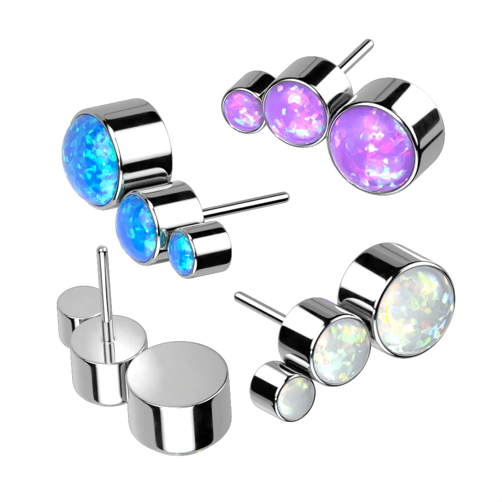 Premium G23 Titanium Opal Cascade Threadless Top