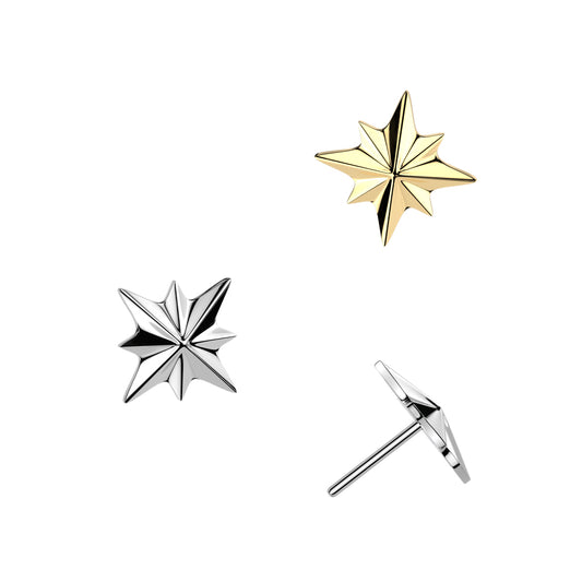 Premium G23 Titanium Multi-Pointed Star Fancy Threadless Top