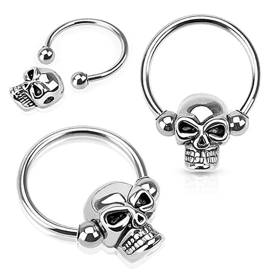 Skull Captive Bead Ring