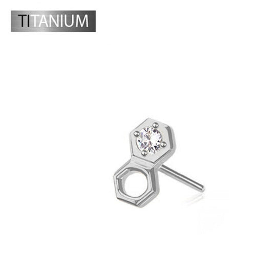 Premium G23 Titanium Small Honeycomb Luxe Threadless Top