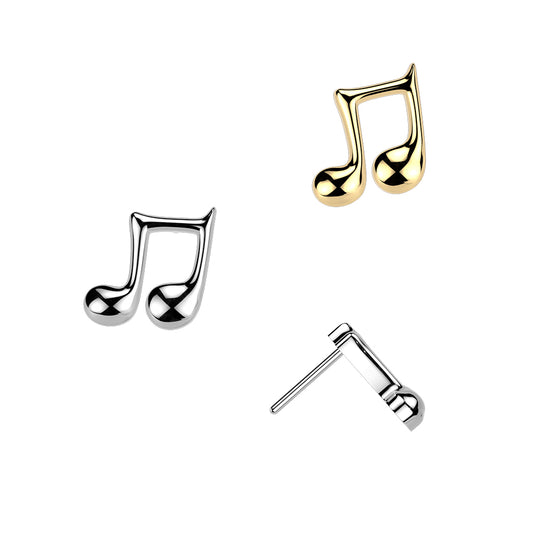 Premium G23 Titanium Music Note Threadless Top