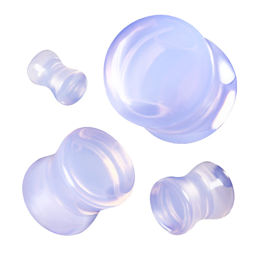 Purple Opalite Stone Plugs 2g - 1"