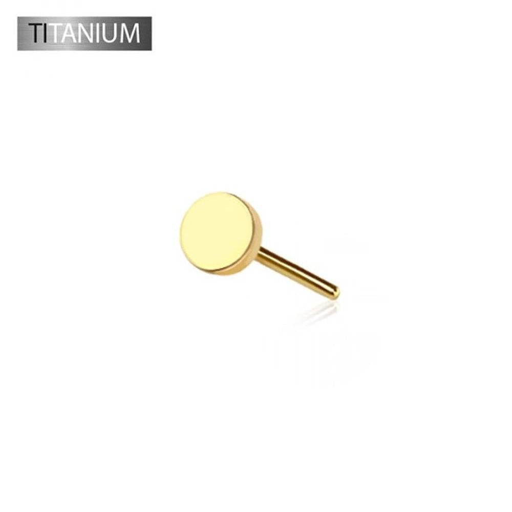 Premium G23 Titanium Flat Disc Simple Threadless Top