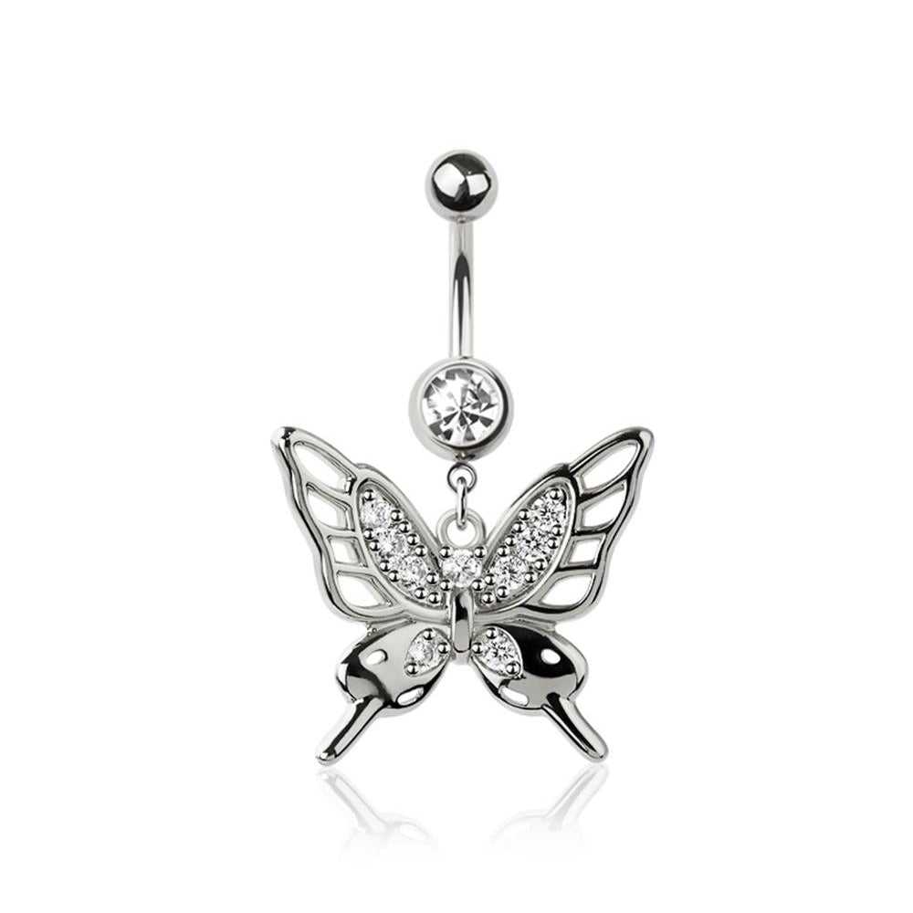 Dancing Butterfly Navel Dangle 14g