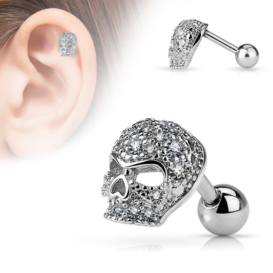 Textured Skull Ball Back 16g