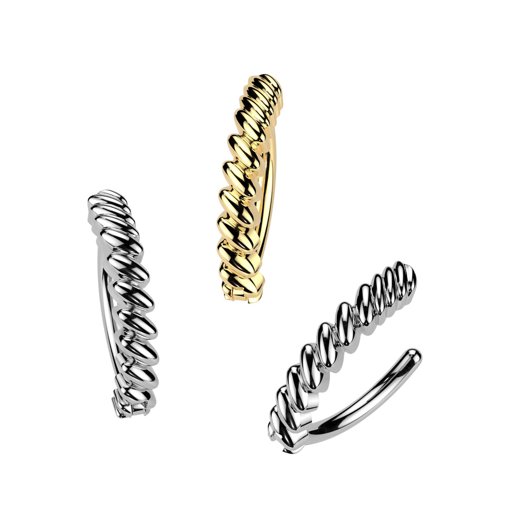 Twisted Braid Navel Clicker 14g