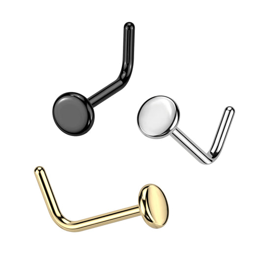 Premium G23 Titanium Disc Nose Pin
