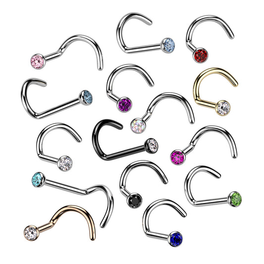 PREMIUM G23 Titanium Crystal Nose Screw 20g