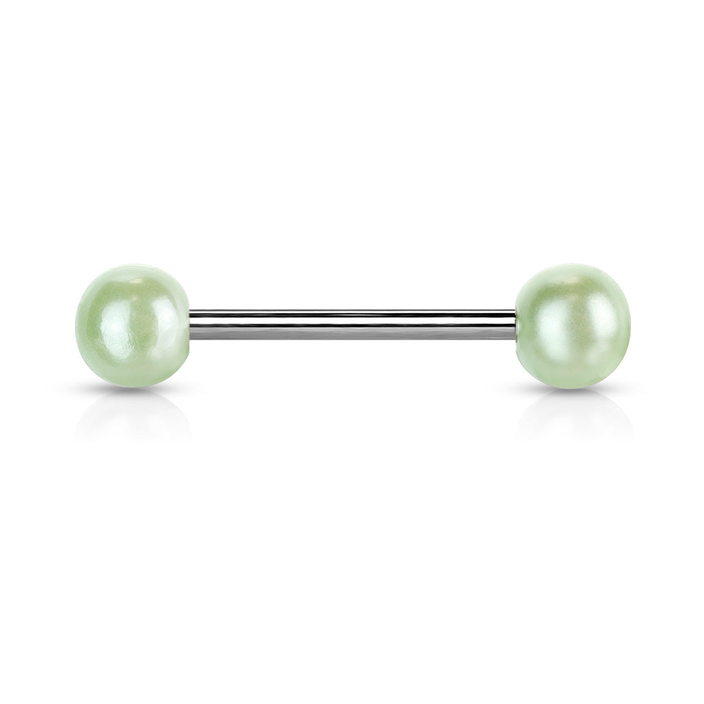 Pearlescent Straight Barbell 14g