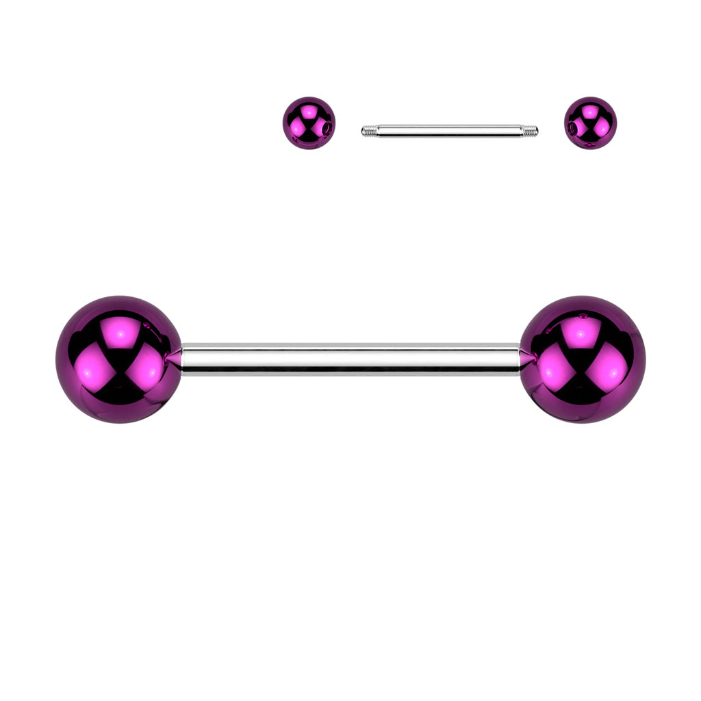 Lucite Gloss Tongue Barbell 14g