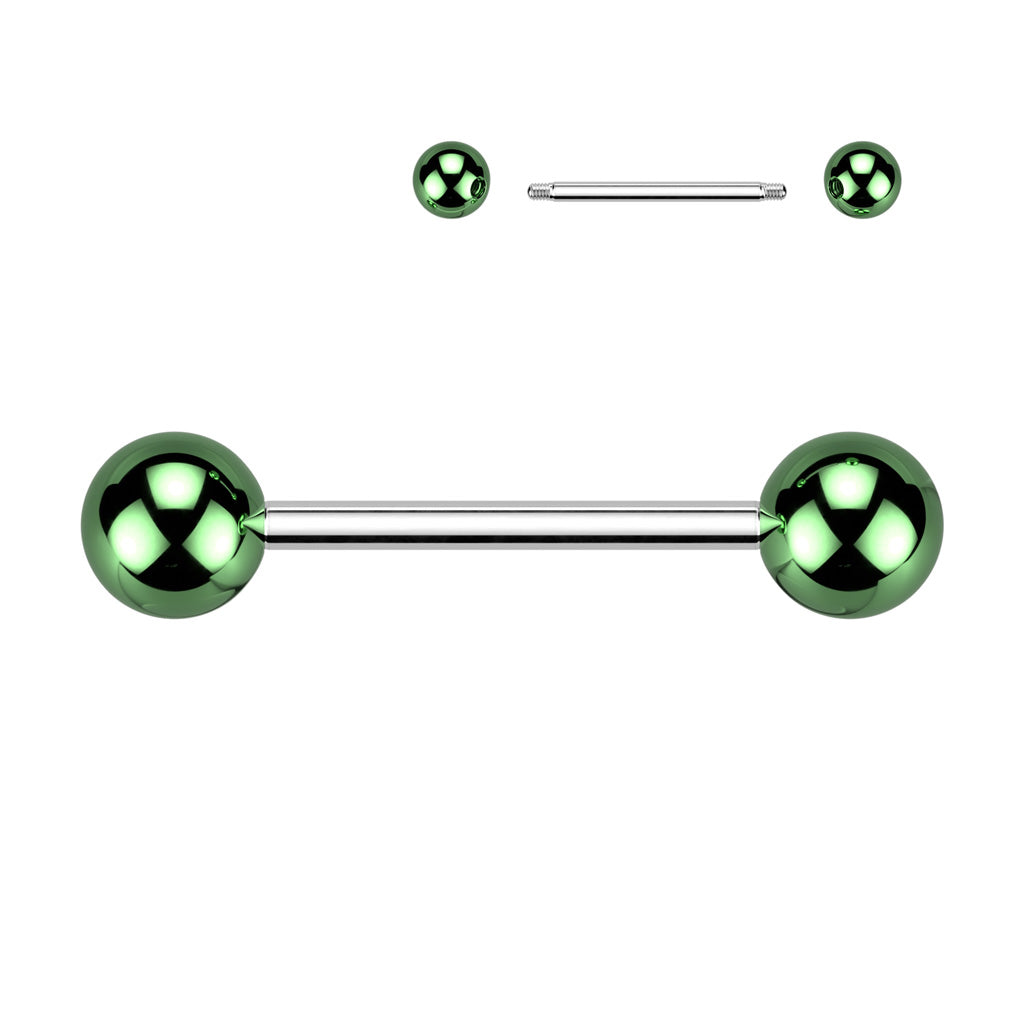 Lucite Gloss Tongue Barbell 14g