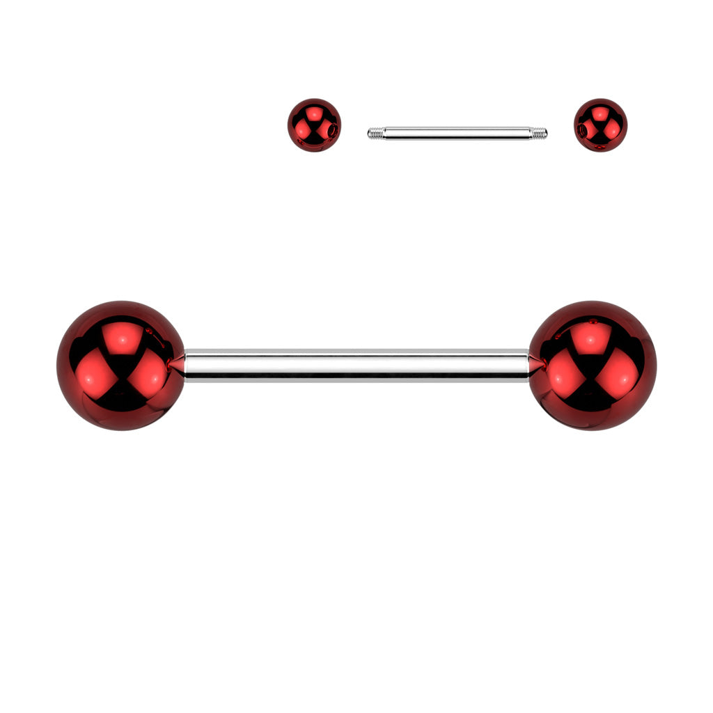 Lucite Gloss Tongue Barbell 14g