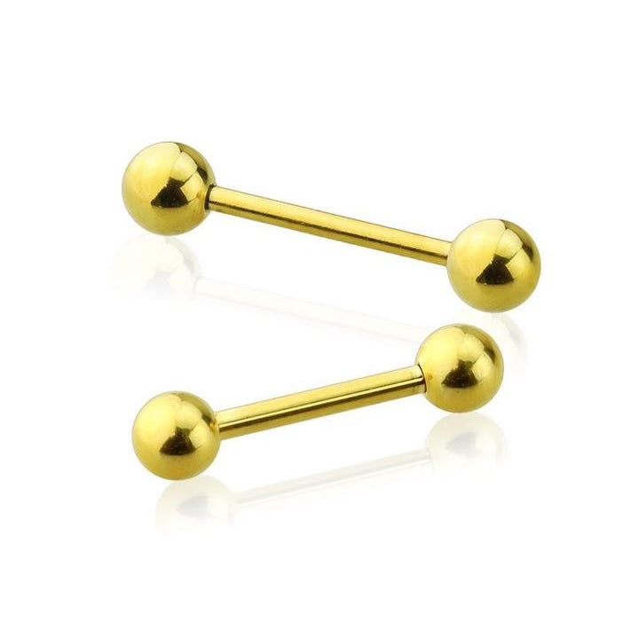 PVD Surgical Steel Straight Barbell 16g