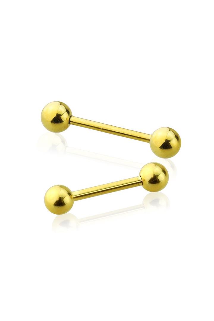 PVD Surgical Steel Straight Barbell 14g