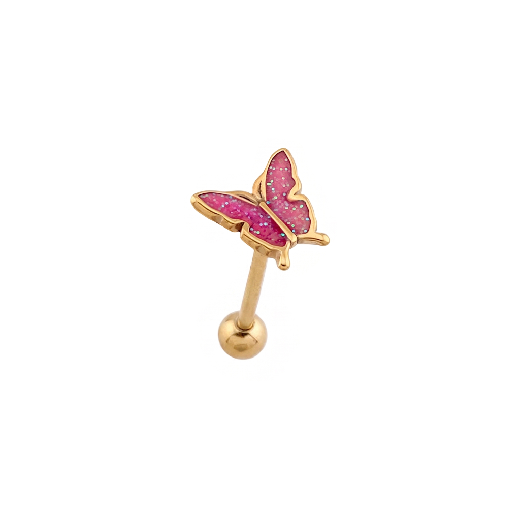 Butterfly Tongue Barbell 14g