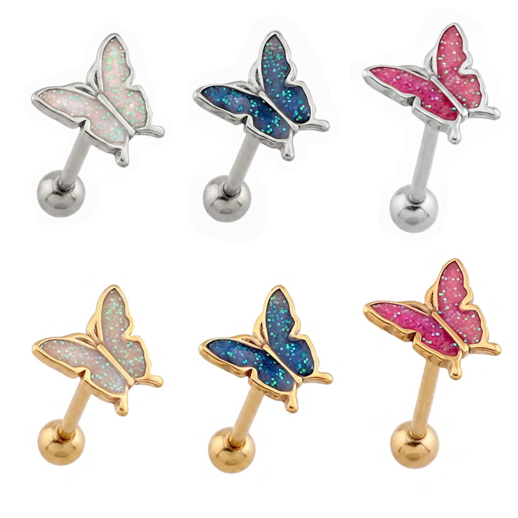 Butterfly Tongue Barbell 14g