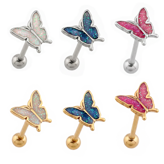 Butterfly Tongue Barbell 14g