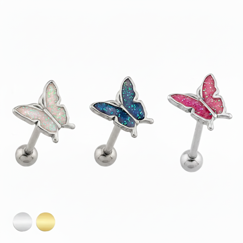 Butterfly Tongue Barbell 14g