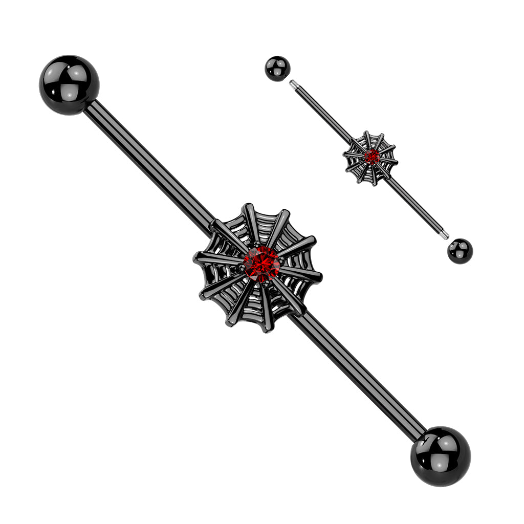 Arachnid Glam Industrial Barbell 14g