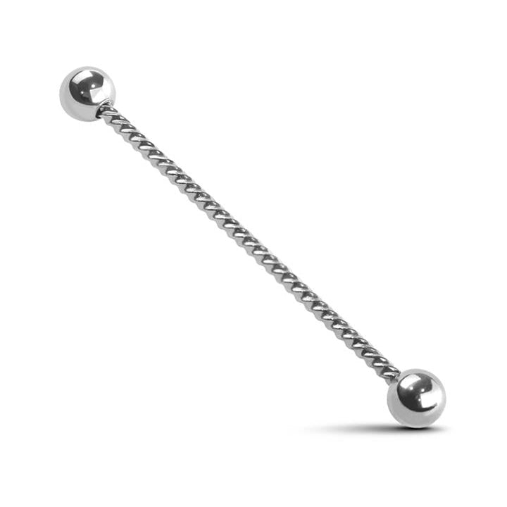 Premium Braided Industrial Barbell 14g