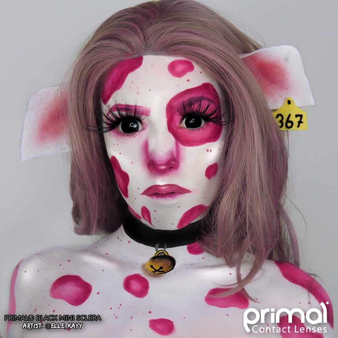 Black Mini Sclera - Primal Contact Lenses