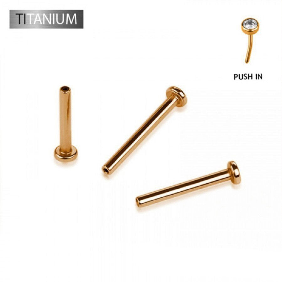 Premium G23 Titanium Threadless Flat Back 2.5mm Base