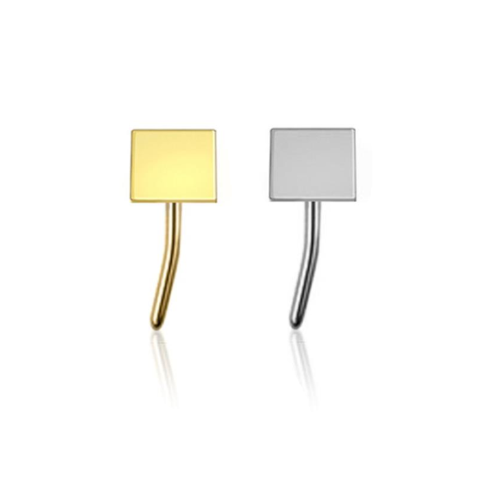 Premium G23 Titanium Small Square Simple Threadless Top