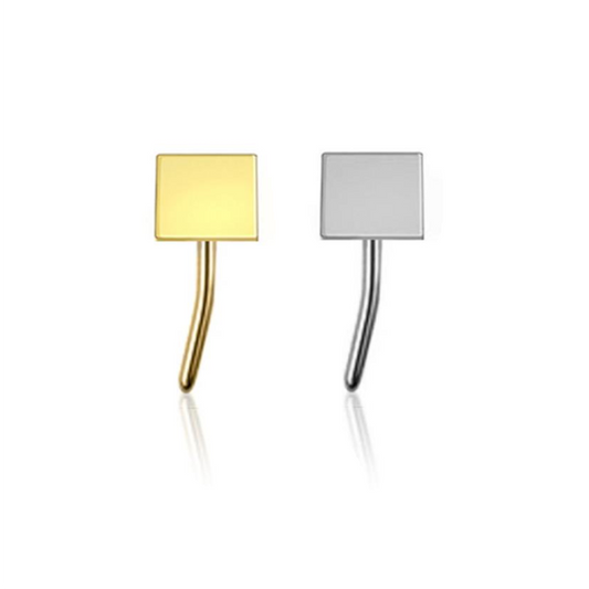 Premium G23 Titanium Small Square Simple Threadless Top