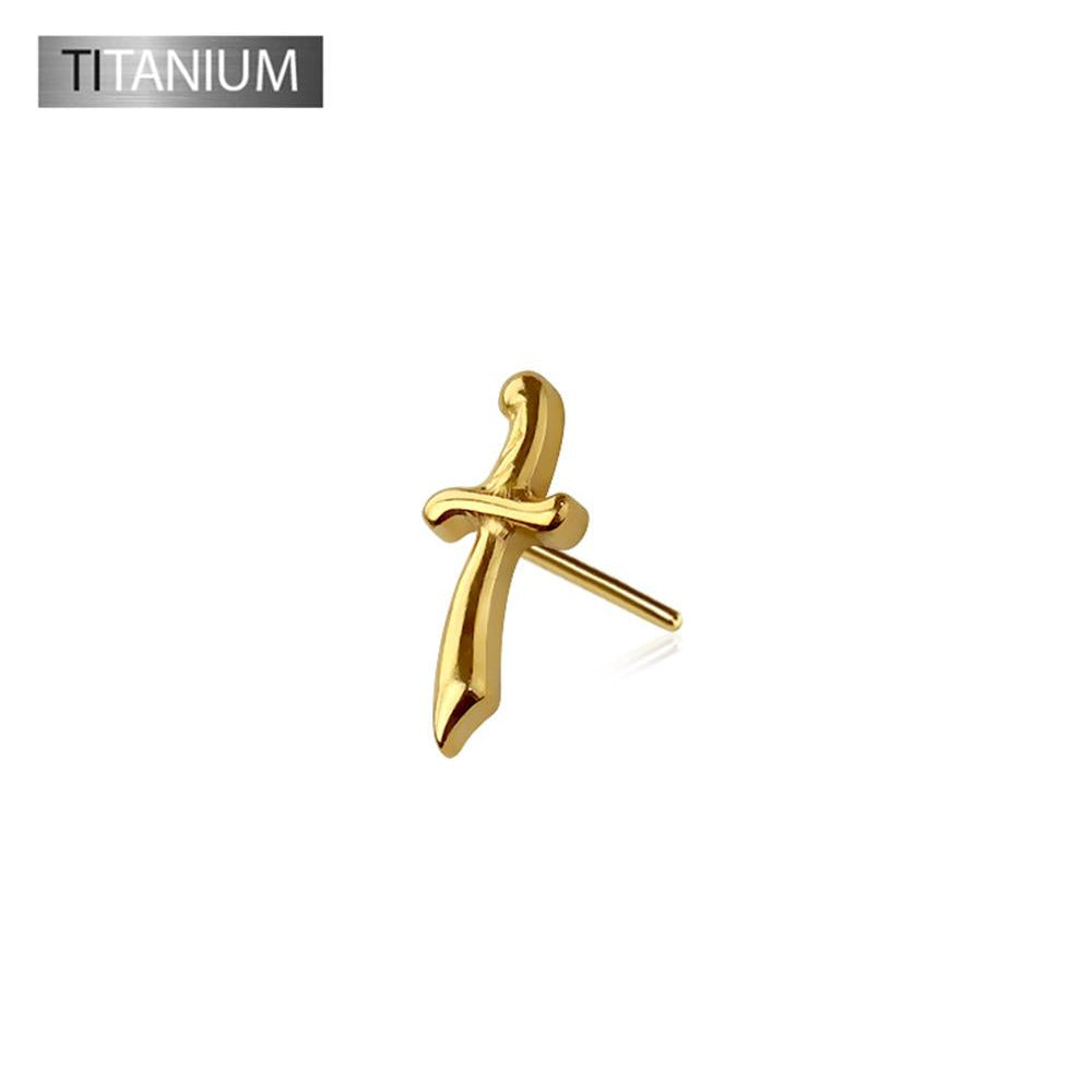 Premium G23 Titanium Cutlass Sword Threadless Top