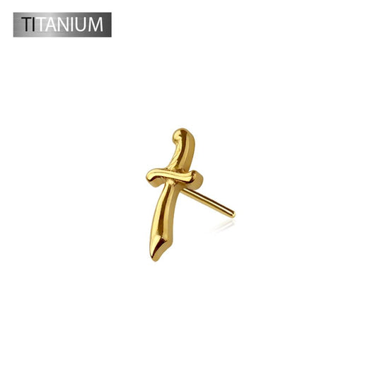 Premium G23 Titanium Cutlass Sword Threadless Top