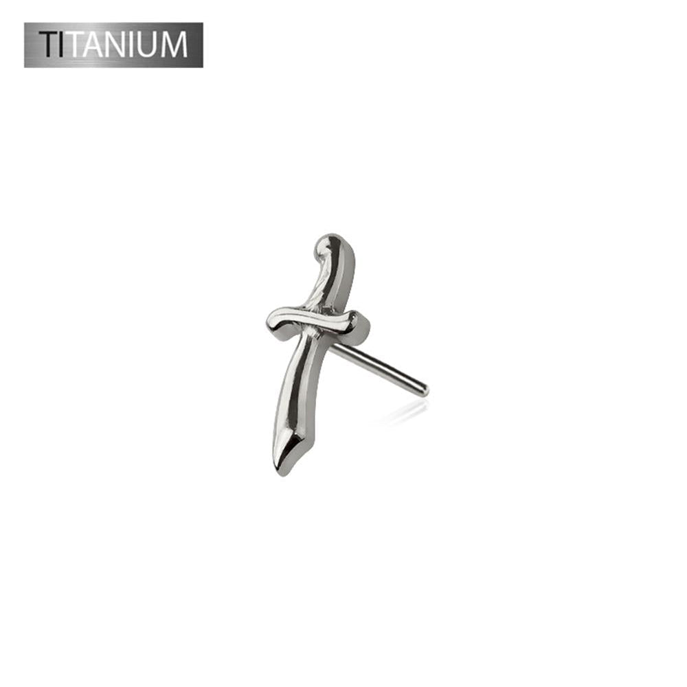 Premium G23 Titanium Cutlass Sword Threadless Top
