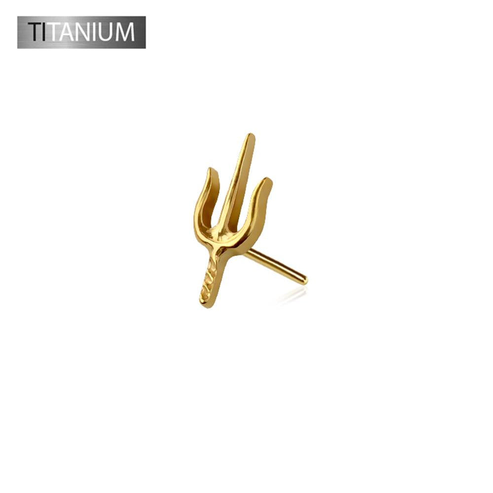 Premium G23 Titanium Ninja Sai Fancy Threadless Top