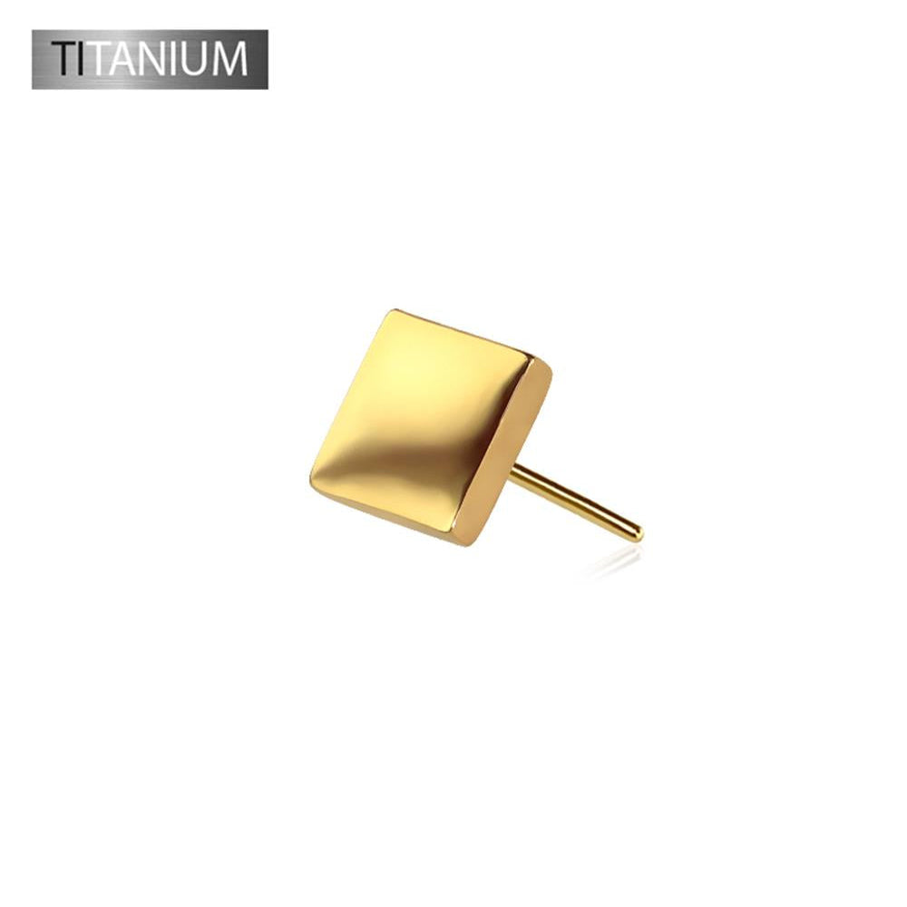 Premium G23 Titanium Square Simple Threadless Top