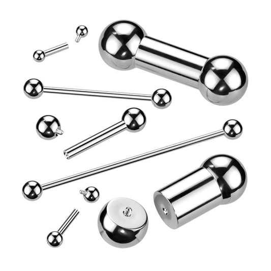 Surgical Steel Straight Barbell Internally Threaded