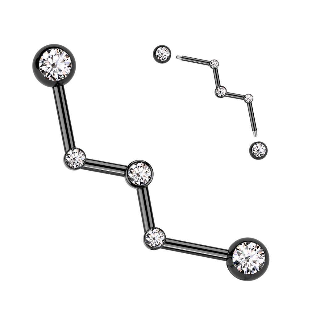 Premium Zodiac Industrial Barbell 14g