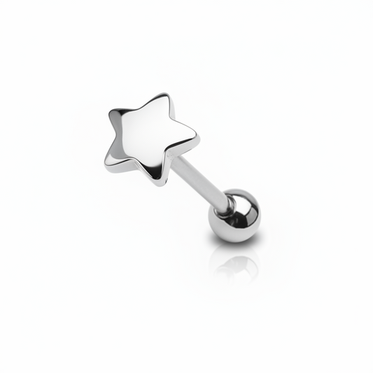 Premium Star Tongue Barbell 14g