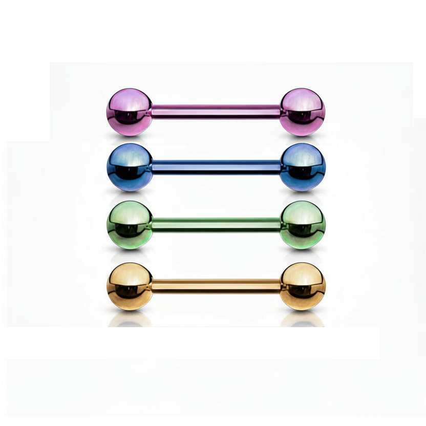 PVD Steel Straight Barbell 16g