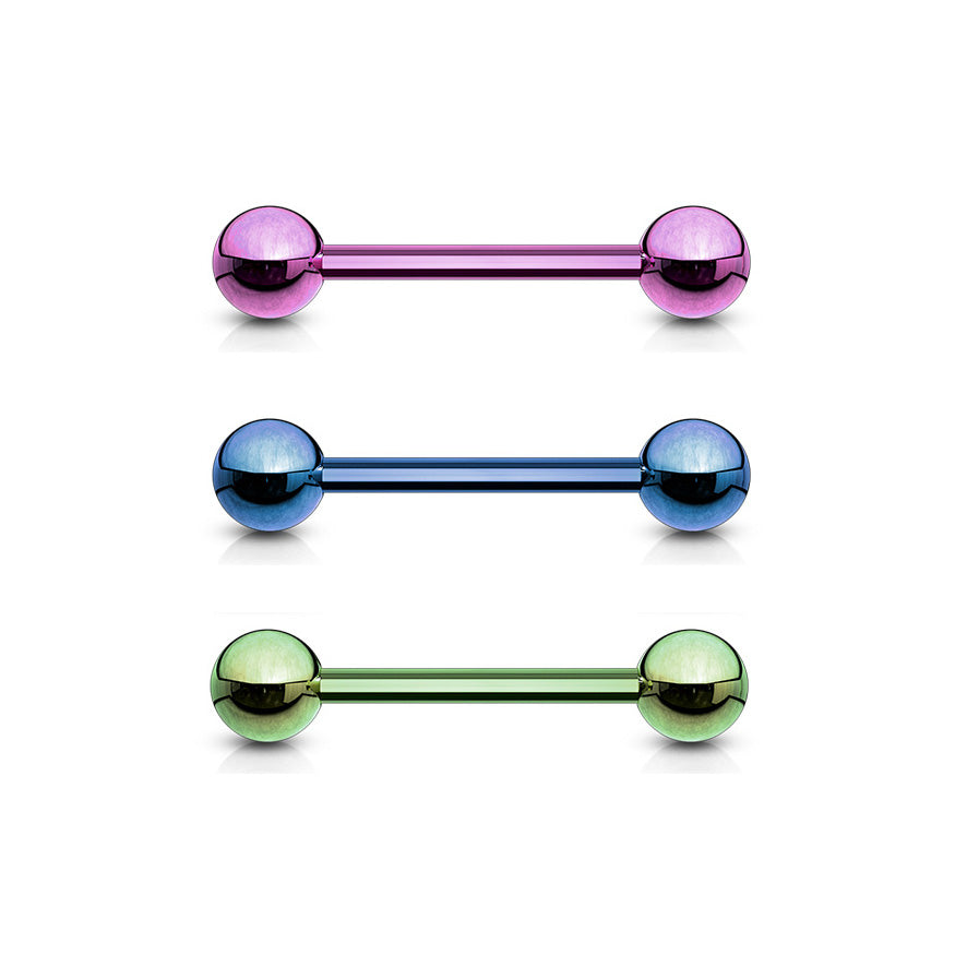 PVD Steel Straight Barbell 16g