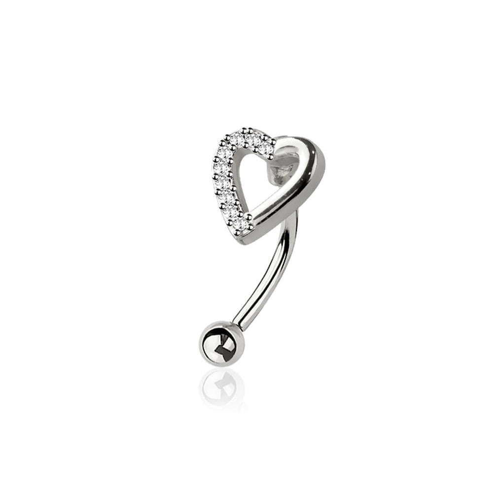 Radiant Heart Curved Barbell 16g