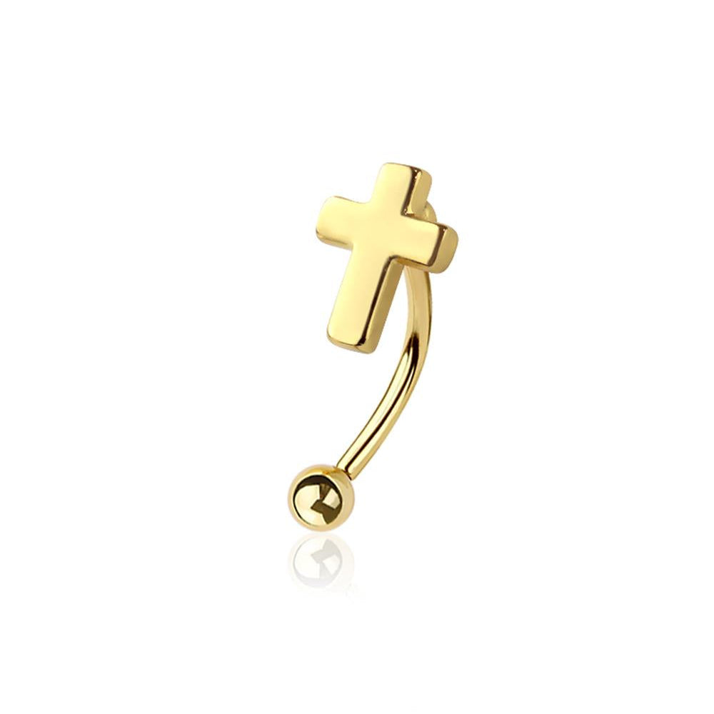 Cross Curved Barbell 16g