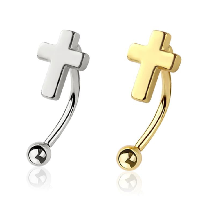 Cross Curved Barbell 16g