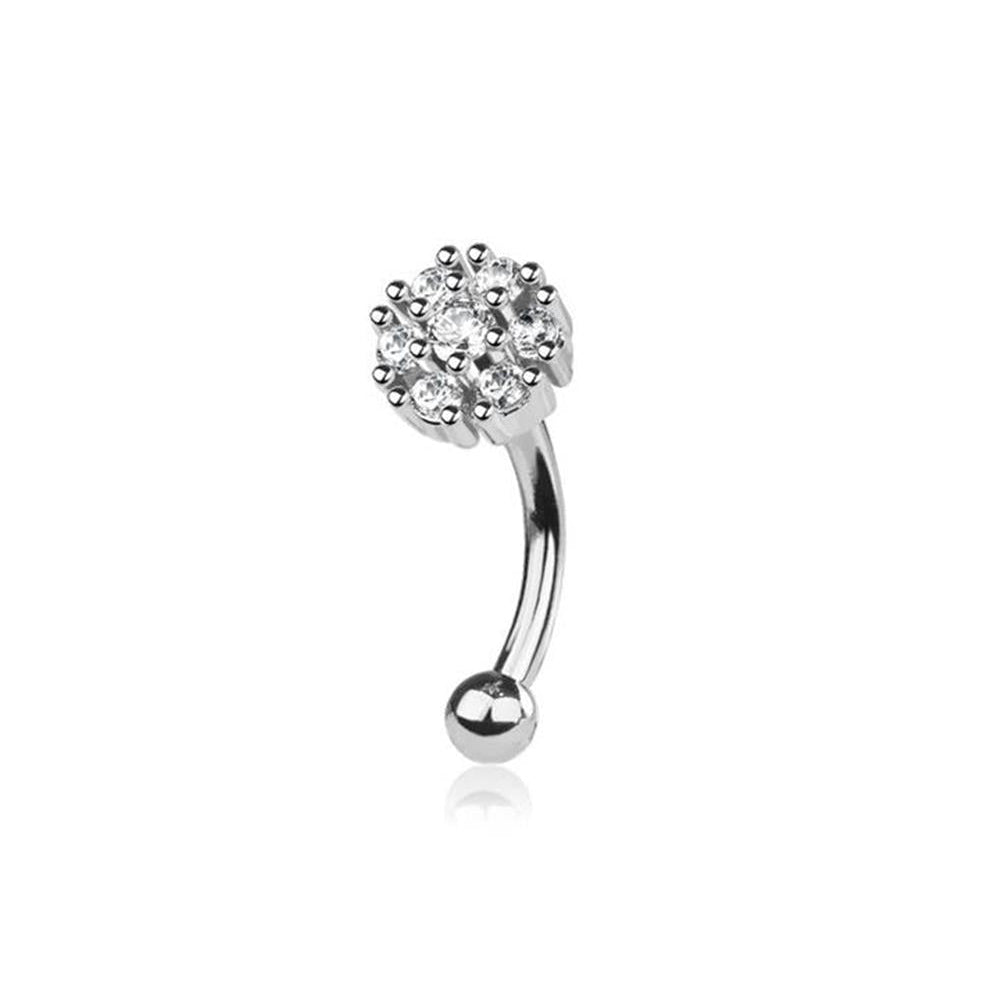 Bloom Cluster Curved Barbell 16g