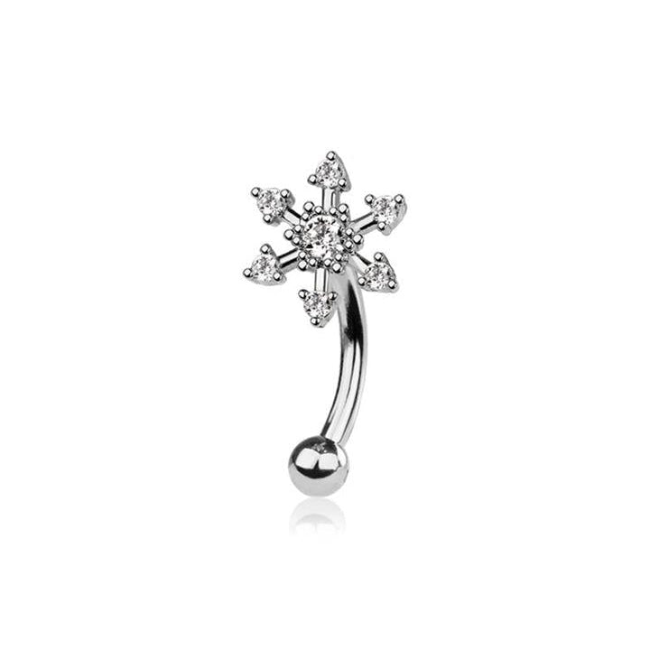 Starburst Curved Barbell 16g