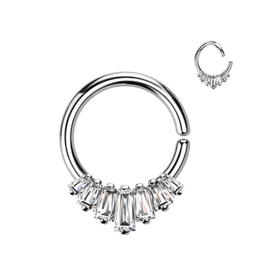 Claw-Set 7 Jewel Bendable Ring