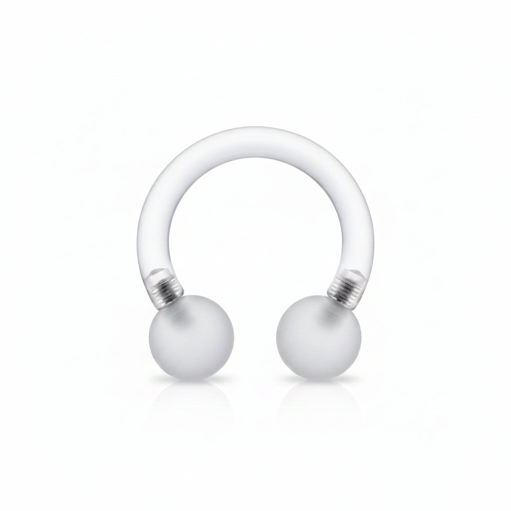 Lucite Circular Barbell Internally Threaded