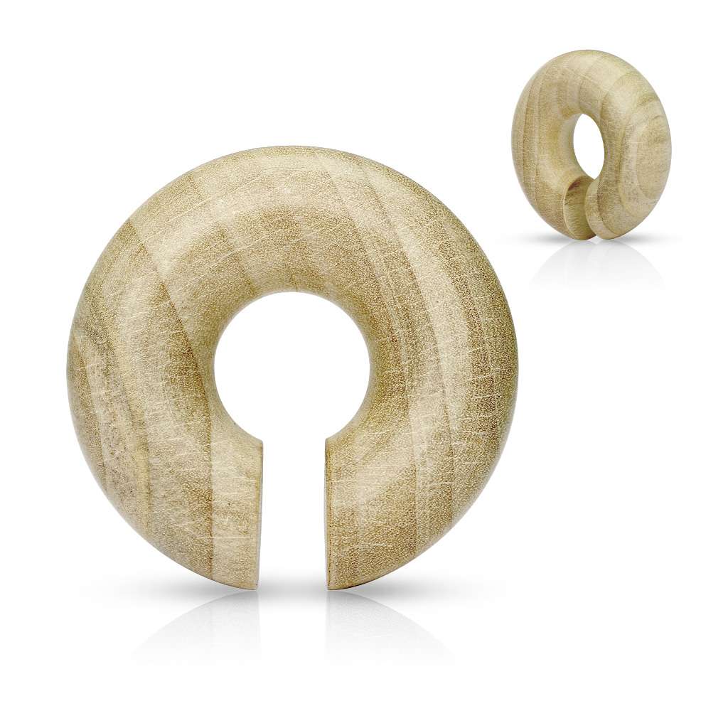 Crocodile Wood - Ear or Septum Hanger 2, 0, 00, 1-2, 9-16, 5-8