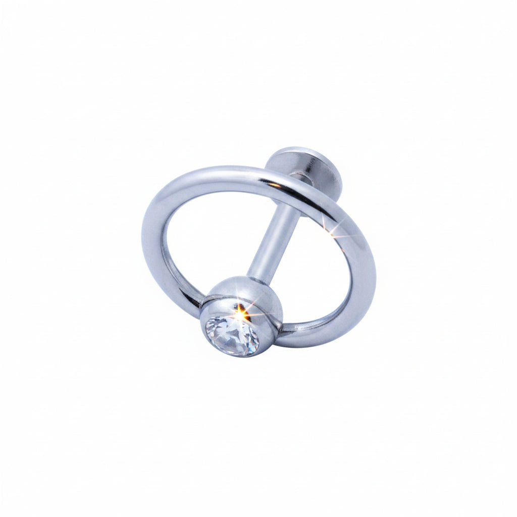 Slave Ring Crystal Flat Back 14g