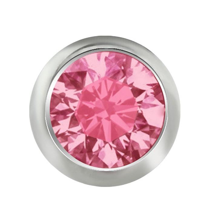 Premium Bezel-Set Crystal Microdermal Head 16g